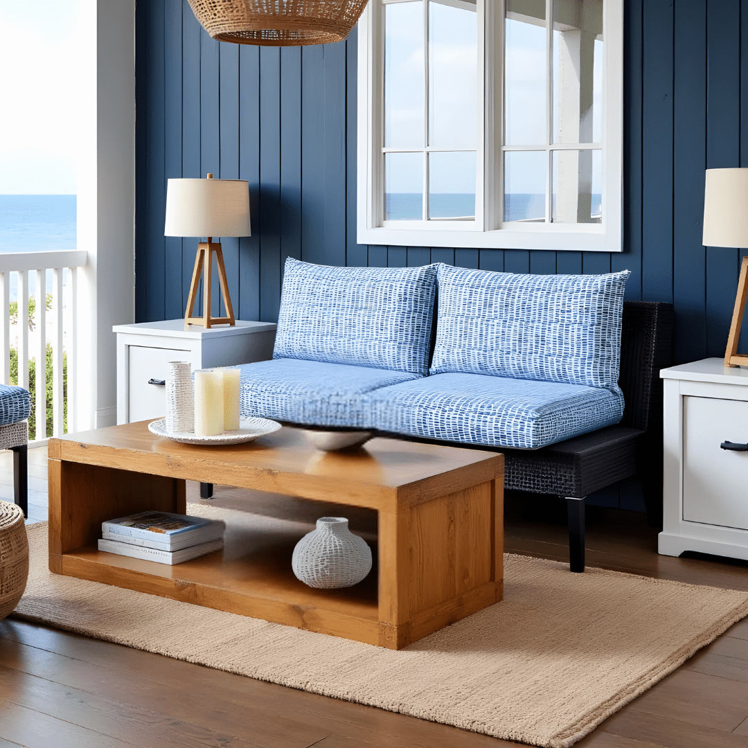Blue Rain Outdoor Slipcovers, Compatible with IKEA Duvholmen Kuddarna
