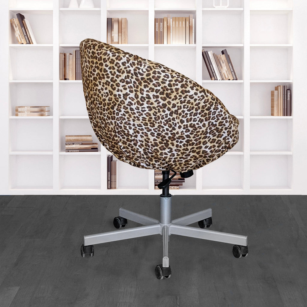 Leopard Cheetah Brown Slip Cover, Compatible with IKEA SKRUVSTA, – Bold, Stylish, and Wildly Chic