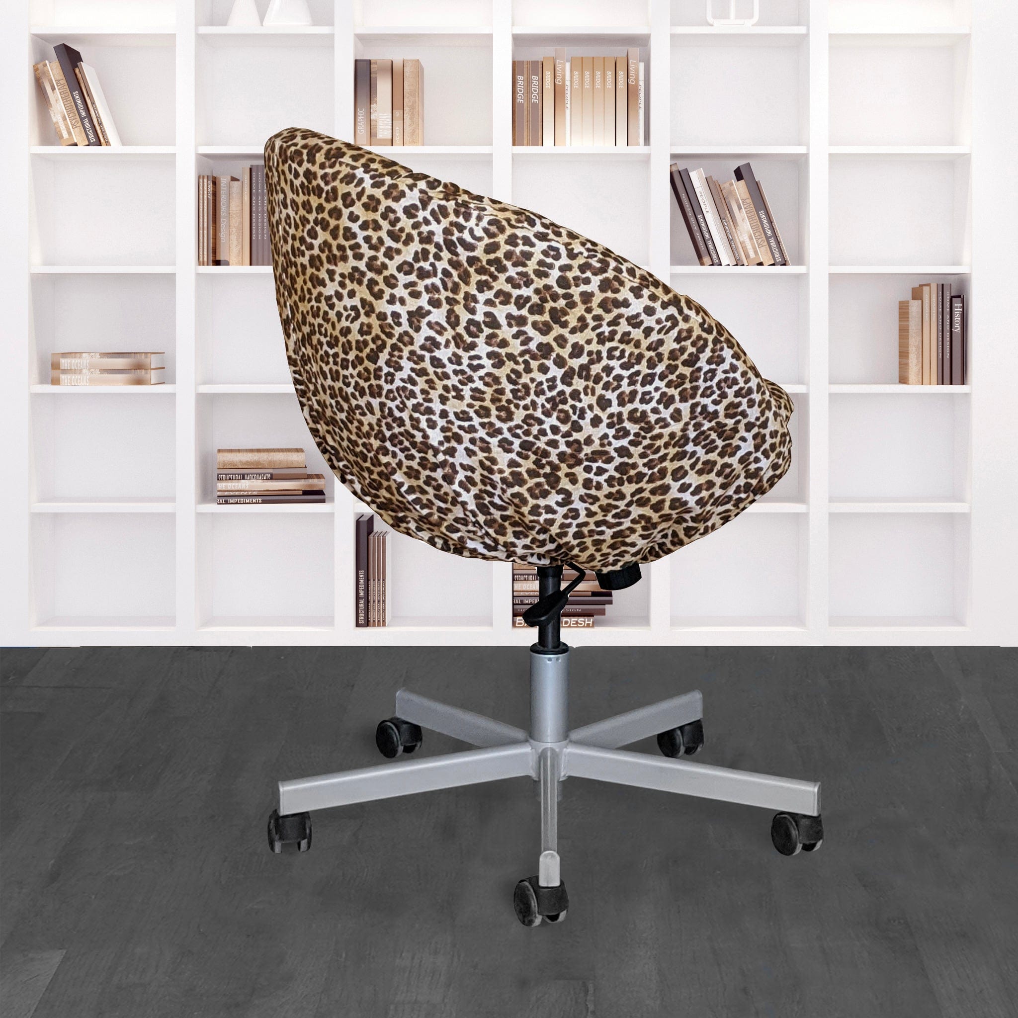 Leopard Cheetah Brown Slip Cover, Compatible with IKEA SKRUVSTA, – Bold, Stylish, and Wildly Chic