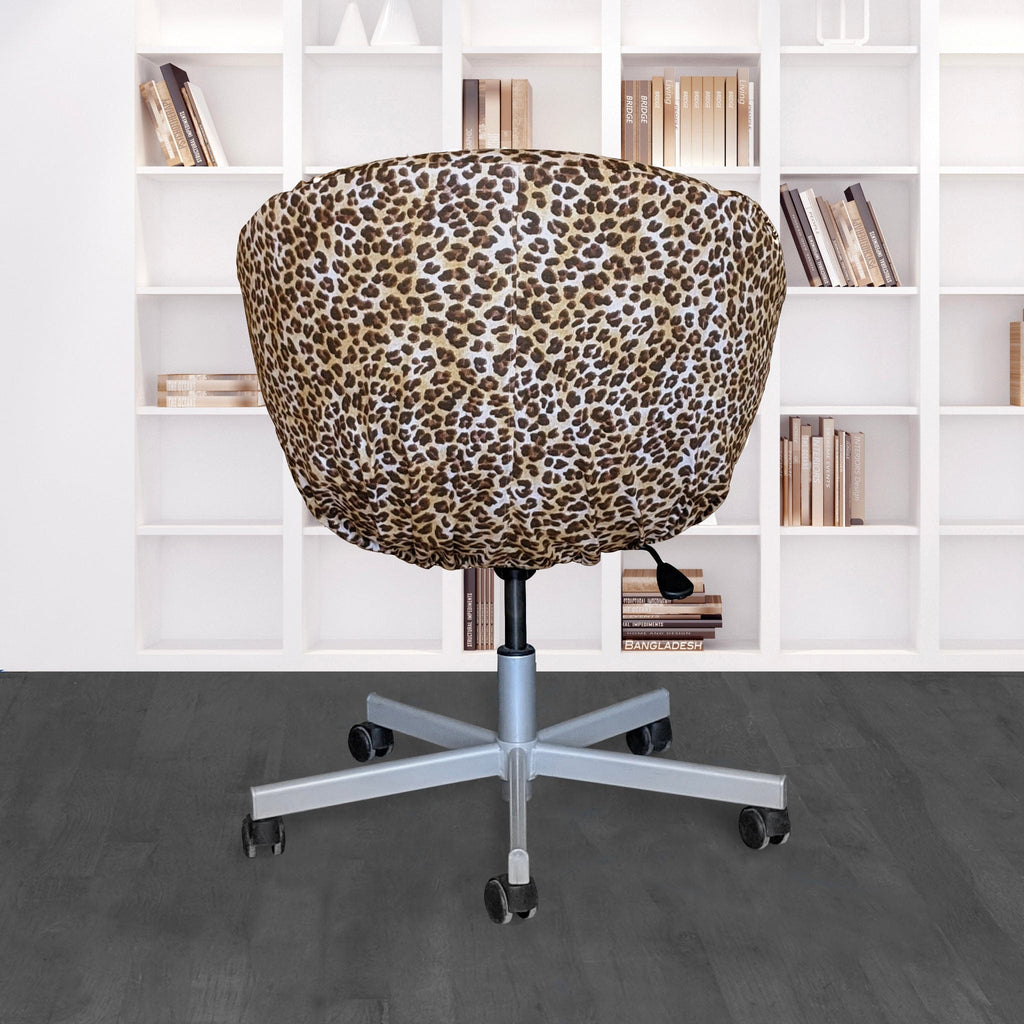 Leopard Cheetah Brown Slip Cover, Compatible with IKEA SKRUVSTA, – Bold, Stylish, and Wildly Chic