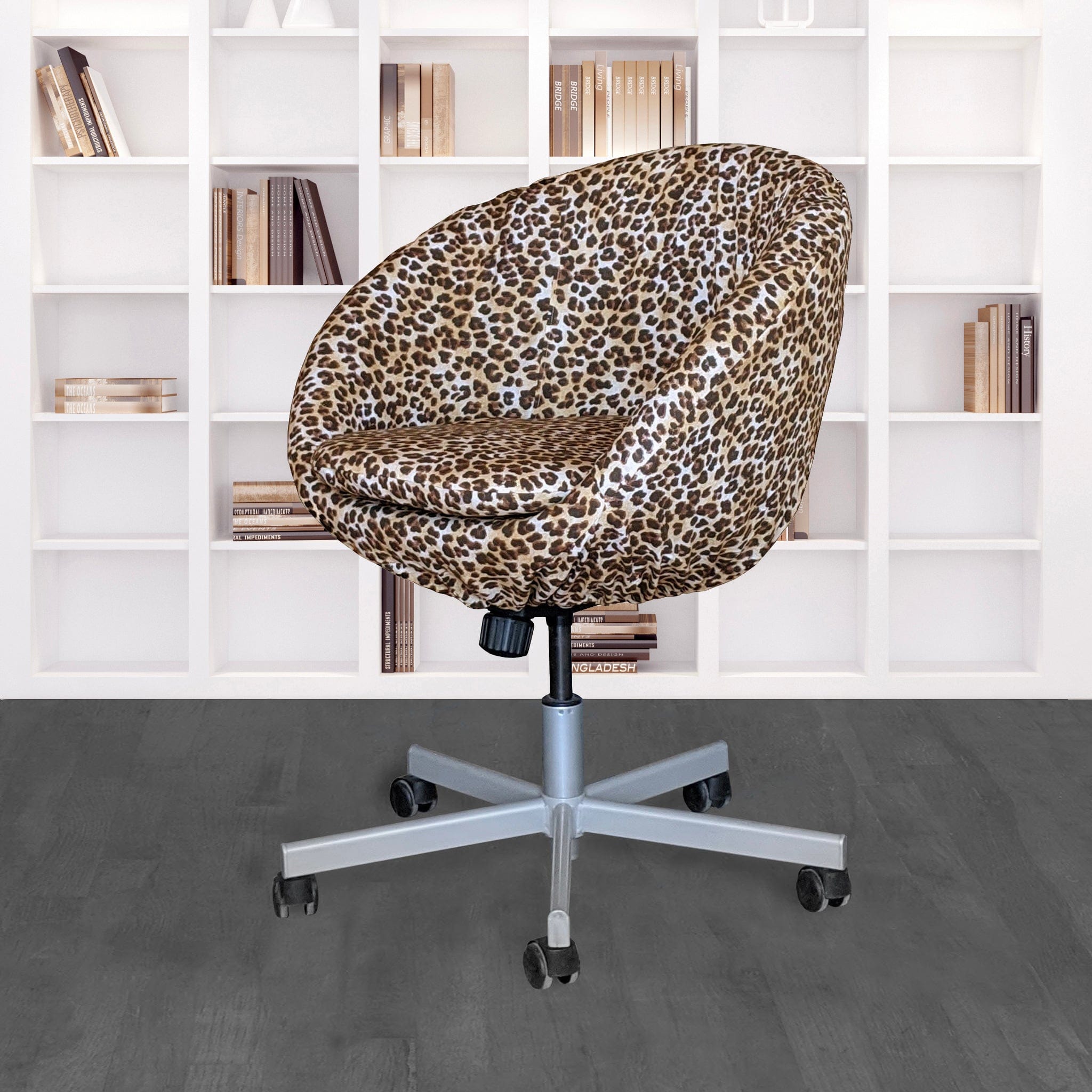 Leopard Cheetah Brown Slip Cover, Compatible with IKEA SKRUVSTA, – Bold, Stylish, and Wildly Chic