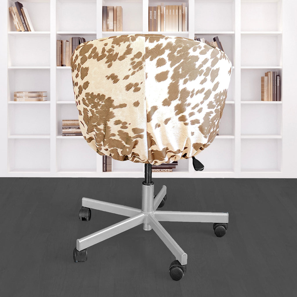 Light Brown Faux Cow Hide Slipcover, Compatible with IKEA Skruvsta Chair – Made to Order