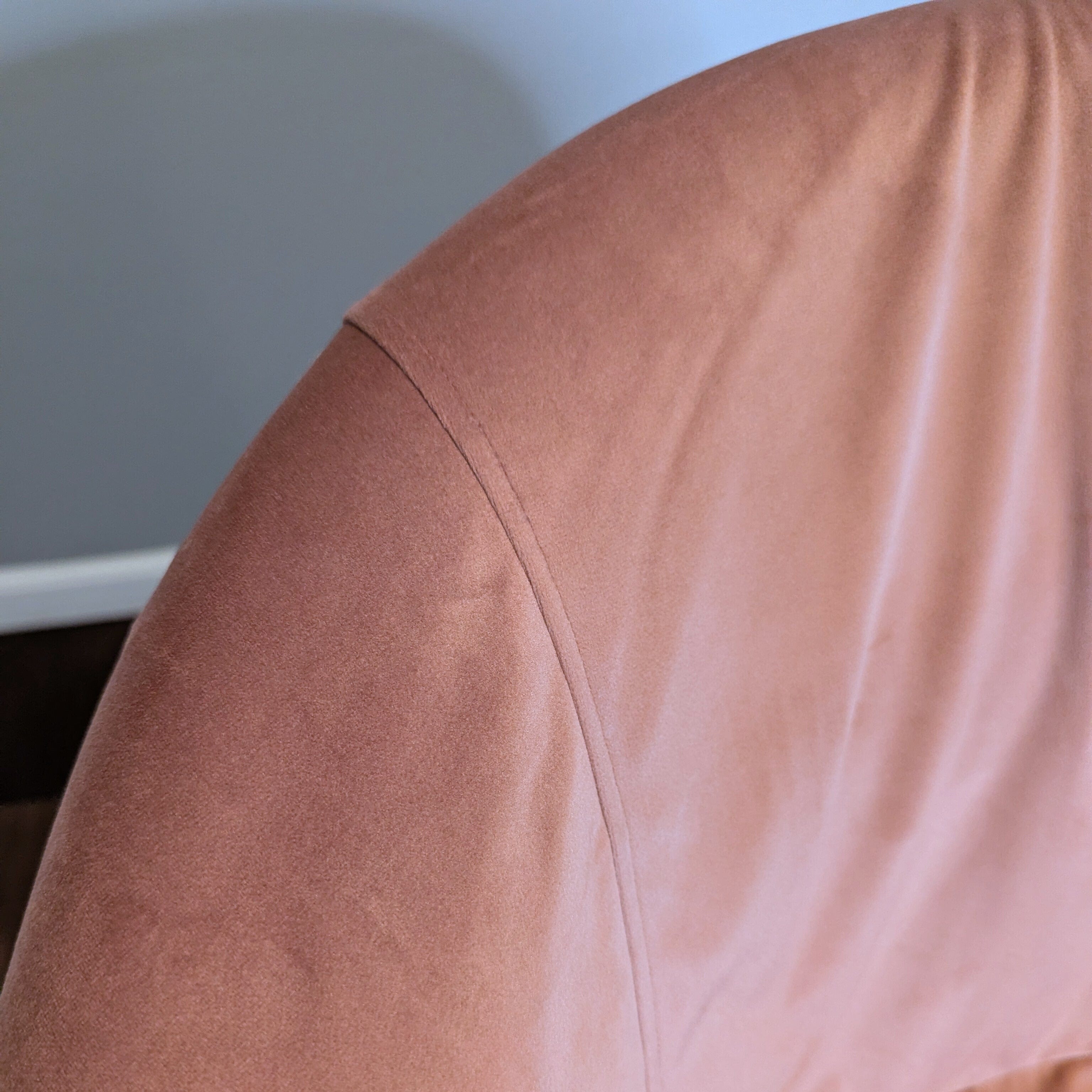 Blush Pink Velvet Slipcover, Compatible with IKEA Skruvsta Chair – Luxurious, Soft, and Custom-Fit