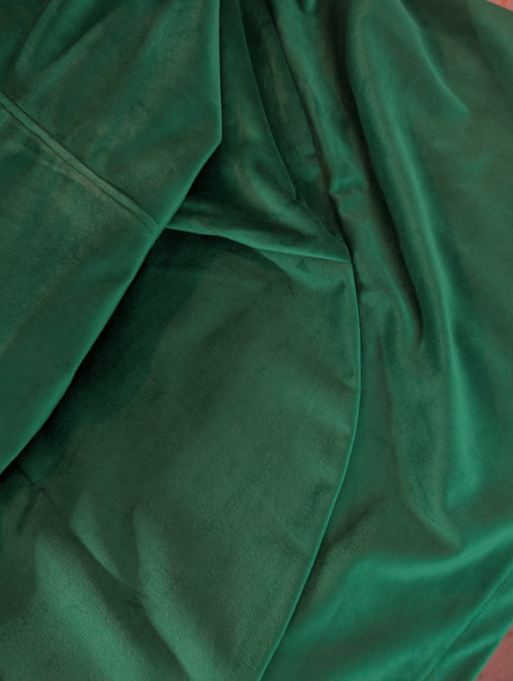 Dark Green Velvet Slipcover, Compatible with IKEA Skruvsta Chair – Luxe, Durable, and Custom-Fit