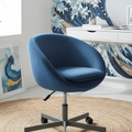 Navy Blue Velvet Slipcover, Compatible with IKEA Skruvsta Chair – Elegant, Durable, and Custom-Fit