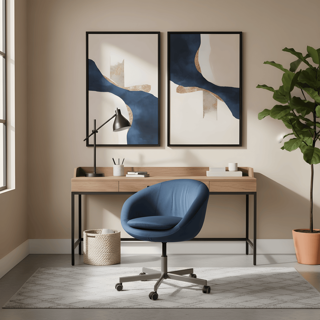 Navy Blue Velvet Slipcover, Compatible with IKEA Skruvsta Chair – Elegant, Durable, and Custom-Fit