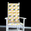 Colorful Diamond Pattern Rocking Chair Cushion
