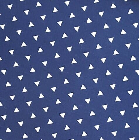 Indigo Navy Blue Triangles Rocking Chair Cushion