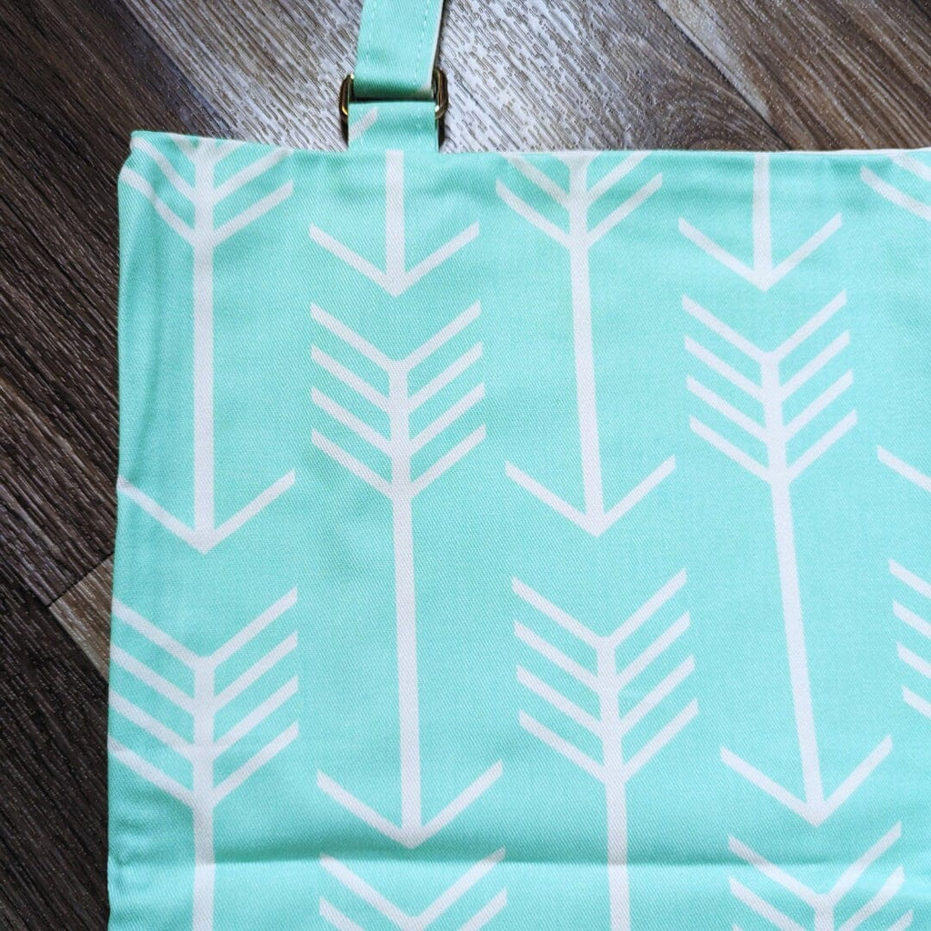 Mint Green Arrows Custom Rocking Chair Cushion