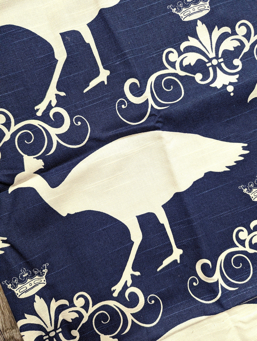 Navy Blue Peacock Rocking Chair Pads And Covers