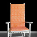 Orange Line Pattern Rocking Chair Cushion Cushion