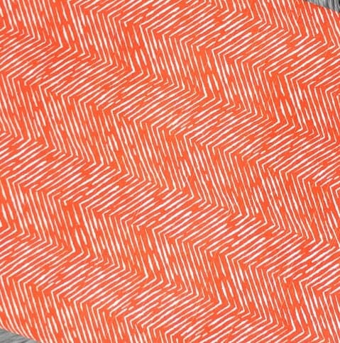 Orange Line Pattern Rocking Chair Cushion Cushion