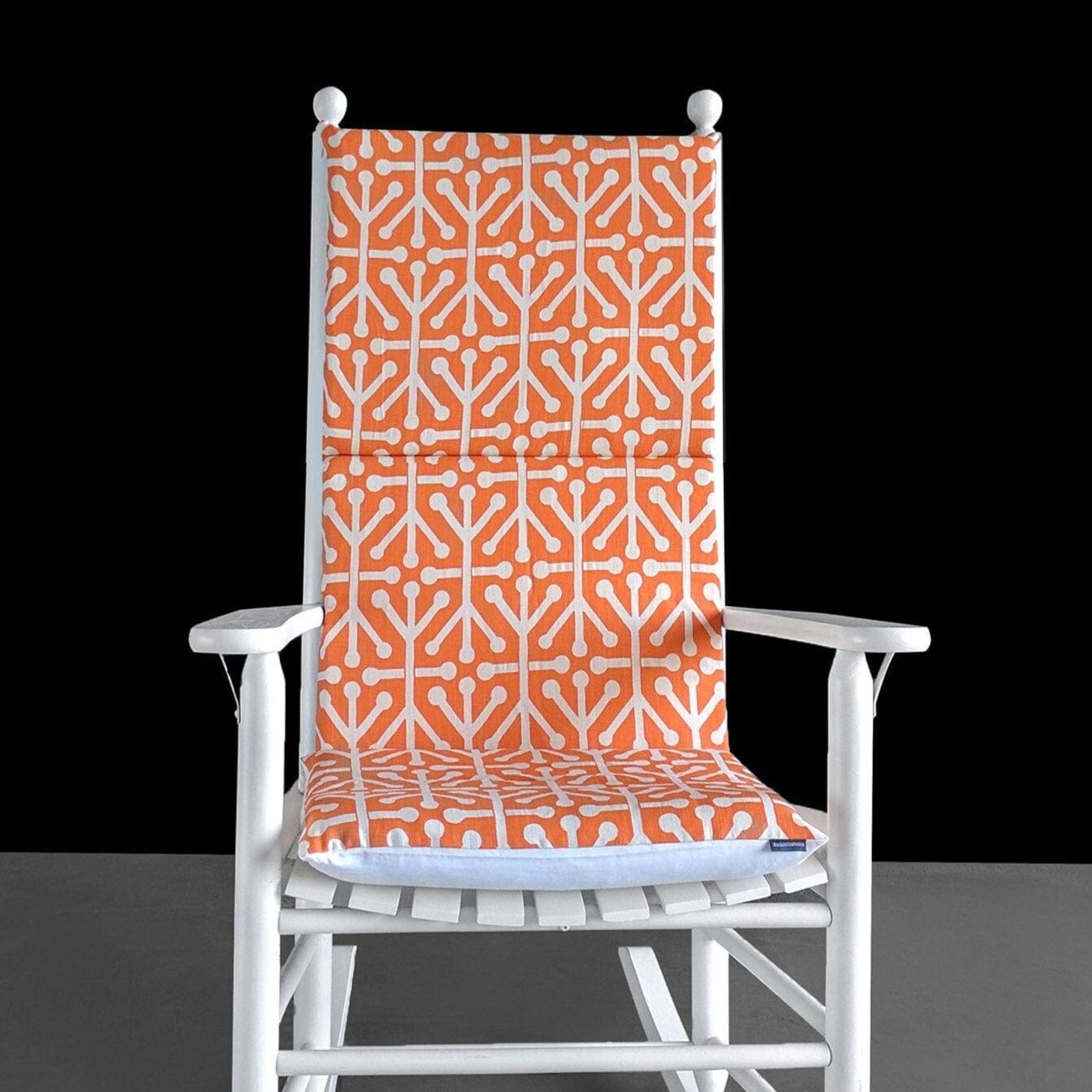 Orange Natural Aruba Rocking Chair Cushion