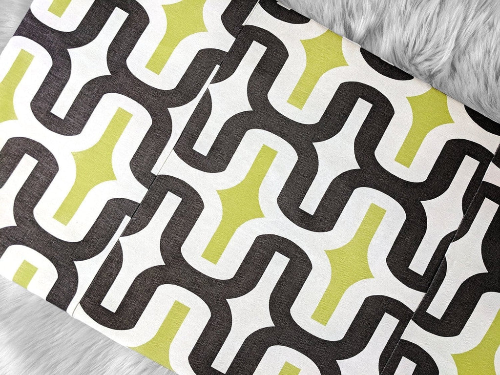 SALE IKEA Bankkamrat, Hemmahos, Stuva Bench Pad Cover  Retro Pattern, Brown Green White