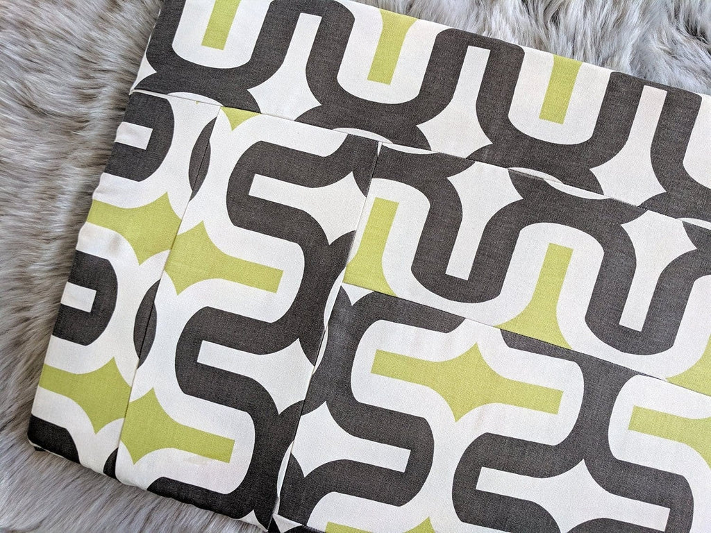 SALE IKEA Bankkamrat, Hemmahos, Stuva Bench Pad Cover  Retro Pattern, Brown Green White