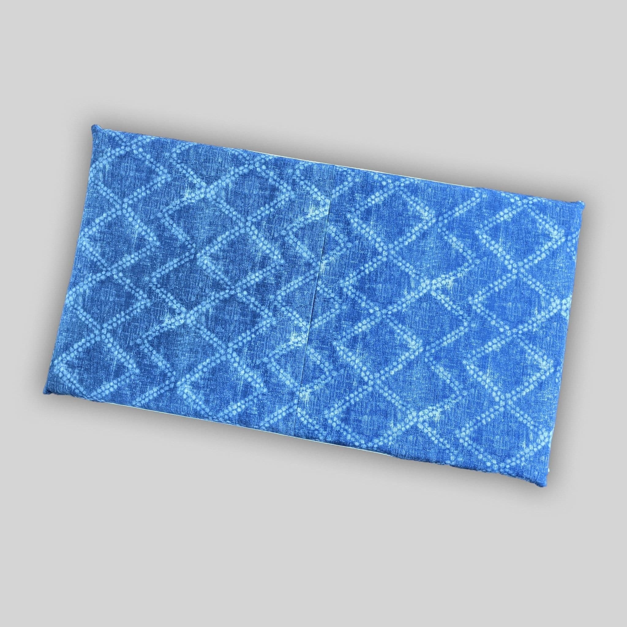 SALE IKEA Bankkamrat, Hemmahos, Stuva Bench Pad Cover  Shibori Diamond Denim Blue Print