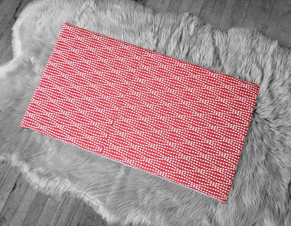 SALE IKEA Bankkamrat, Hemmahos, Stuva Bench Pad Cover Spotty Red