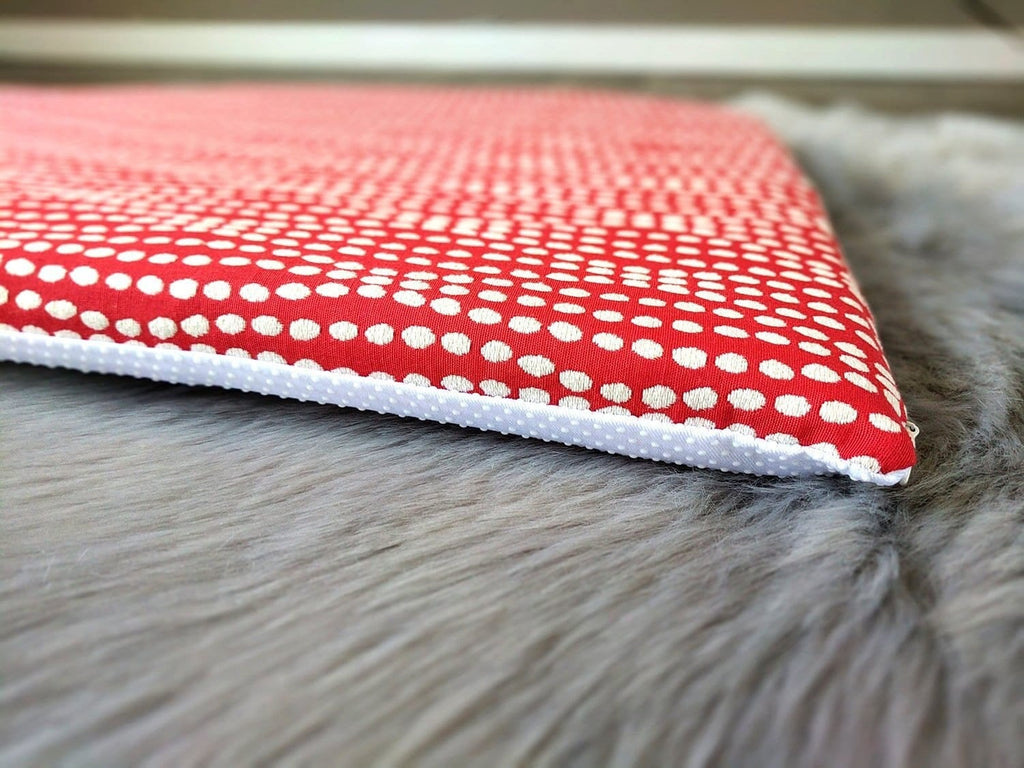 SALE IKEA Bankkamrat, Hemmahos, Stuva Bench Pad Cover Spotty Red