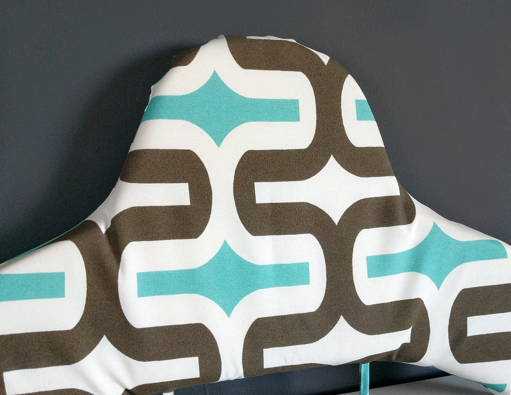 SALE Baby Highchair Cushion Cover for IKEA Klammig, Pyttig, Antilop, Retro Blue