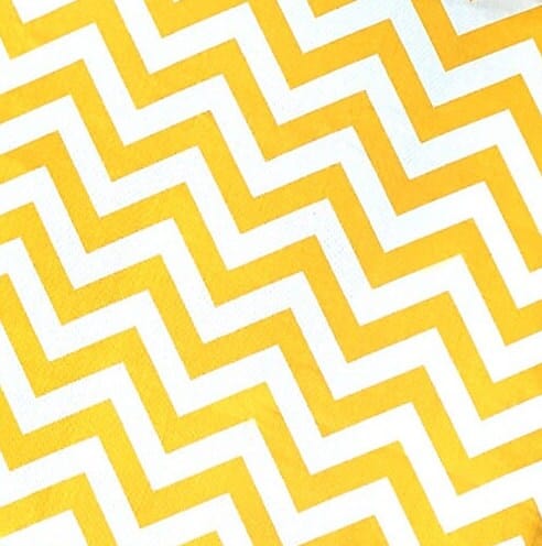 Yellow Zig Zag Chevron Rocking Chair Cushion