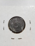 1943 G Nazi Germany 5 Pfennig