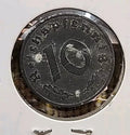 1943 F Nazi Germany 10 Pfennig Very Fine