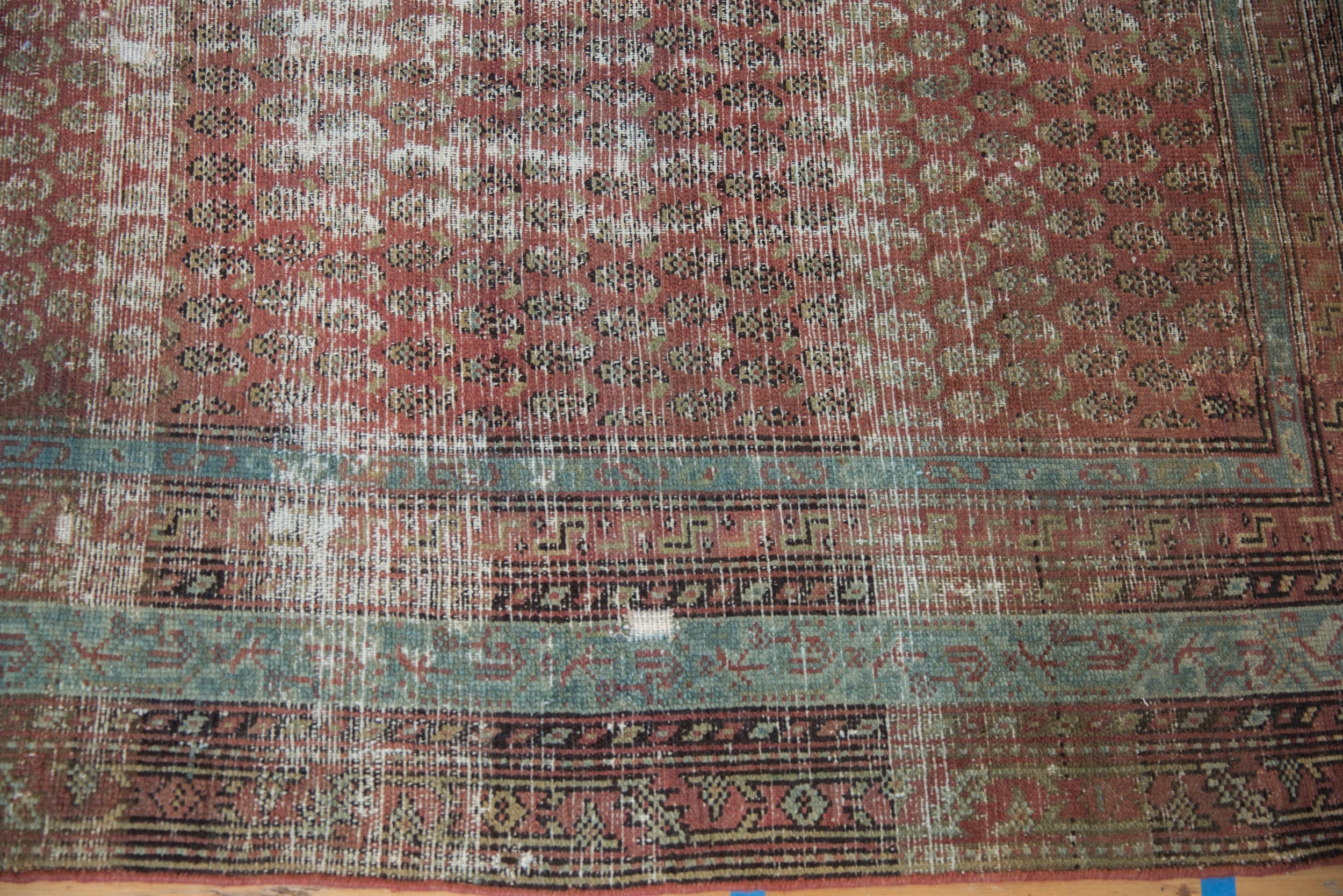 6.5x16.5 Antique Distressed Malayer Rug Runner