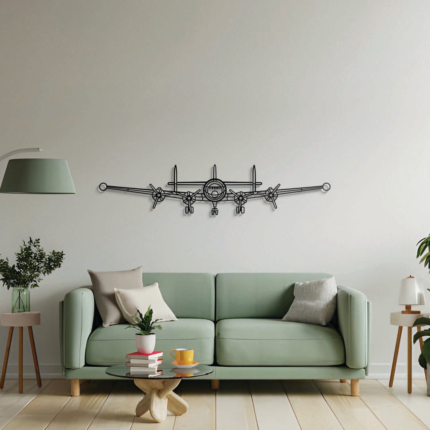 Super Constellation Front Metal Aircraft Wall Art - NCP0445