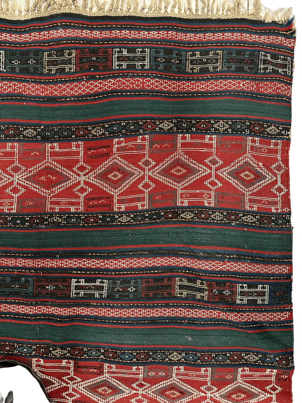 UNIQUE (collectors special) Antique Caucasian Verneh Rug 5’4” x 8’