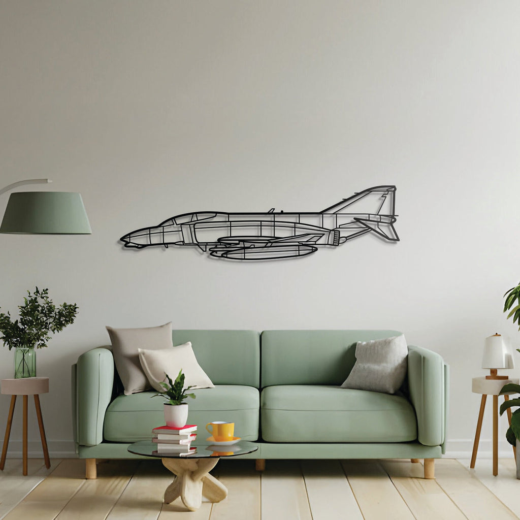 F-4B Phantom 2 Navy Metal Aircraft Wall Art - NCP0069