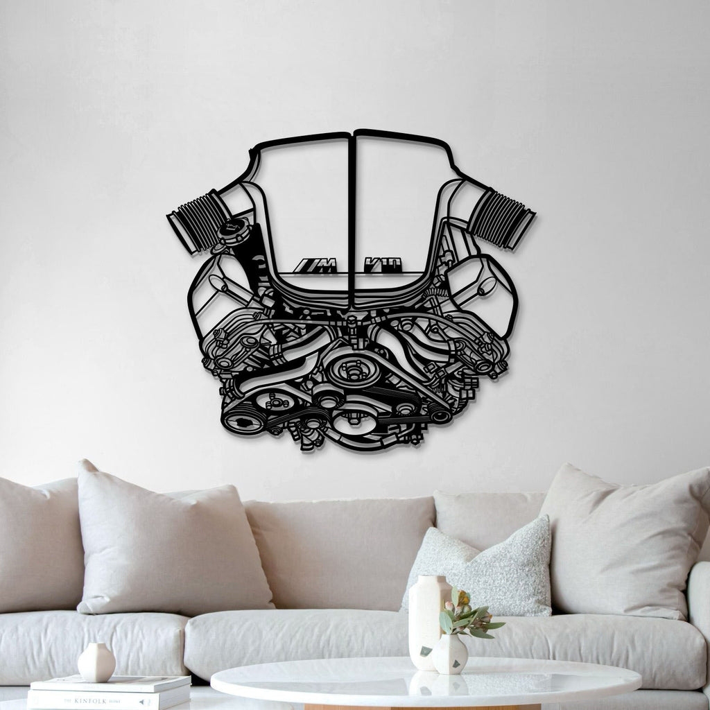 S85 V10 Metal Engine Block Wall Art  - MTEB-0003