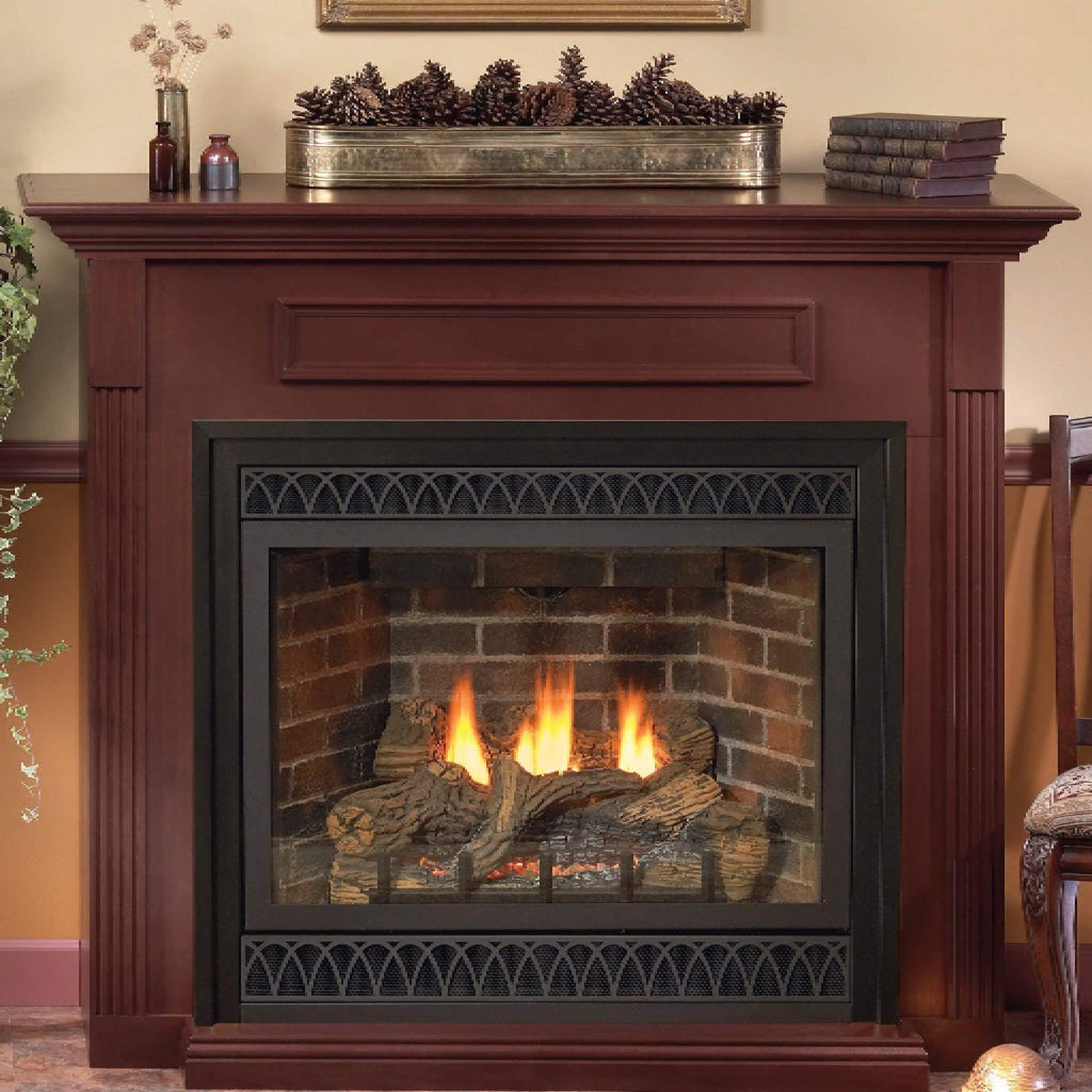 White Mountain Hearth Tahoe Intermittent Pilot Propane Gas Direct Vent Deluxe Fireplace W/ On/Off Switch, 48" [DVD48FP70P] (SAK40376)