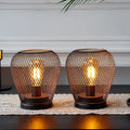 6.7" Tall Battery Powered Outdoor Table Lamp (Set of 2)