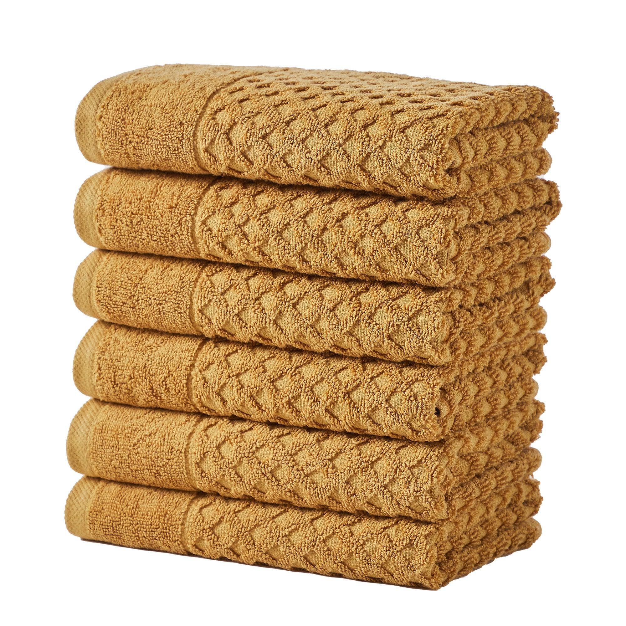 Cotton Diamond Waffle Weave Bath Towel Set - Grayson Collection