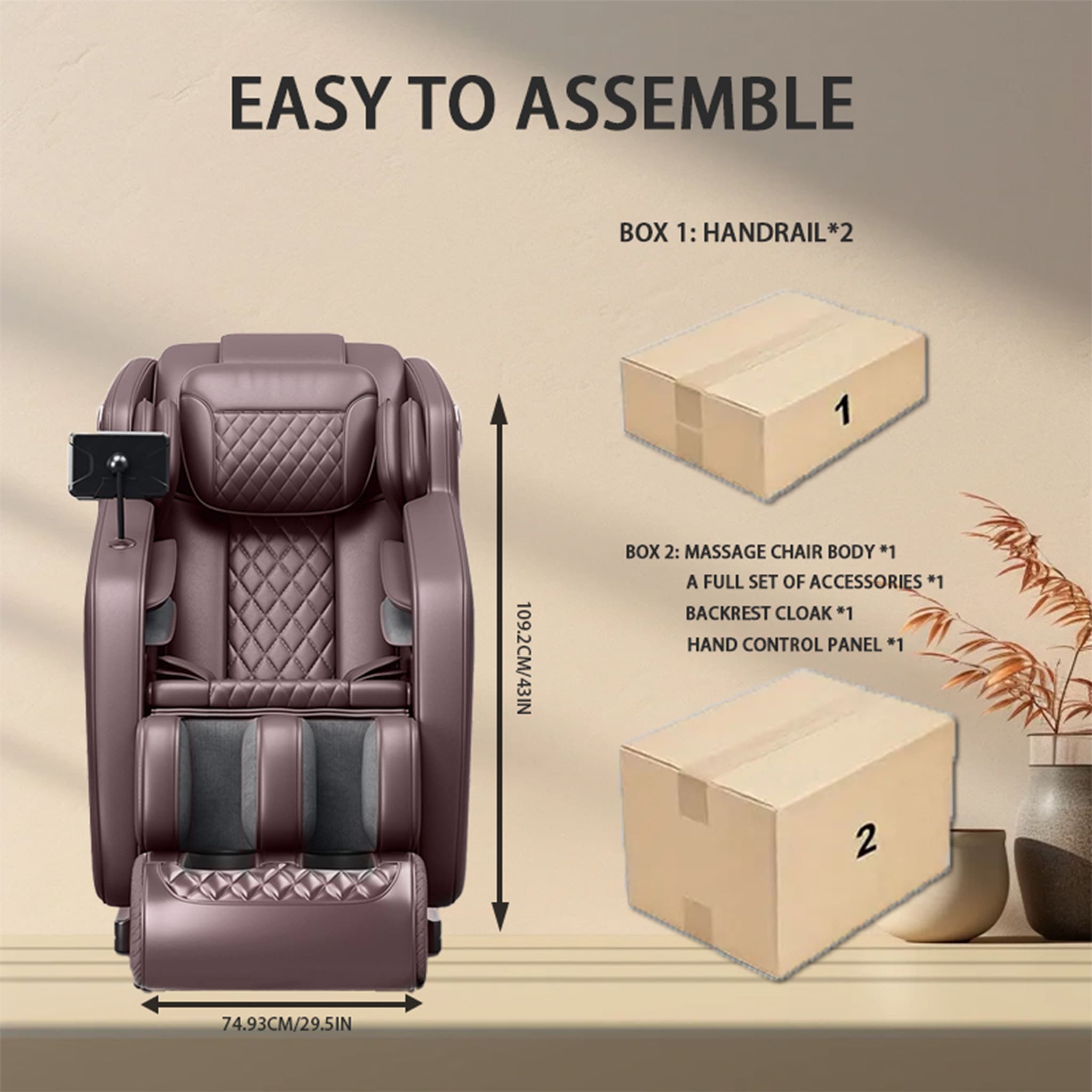 Zvz Premium Zero Gravity Full Body Massage Chair With Smart Display (SAK63107)